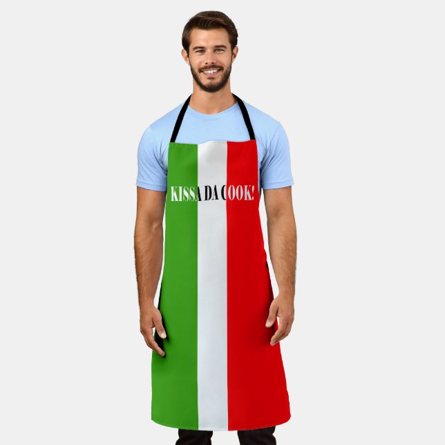 Italienischer Koch Kissa Da Cook Schürze (Getragen)