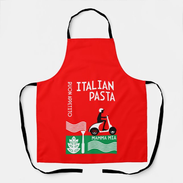 Italienischer Koch Schürze (Vorderseite)