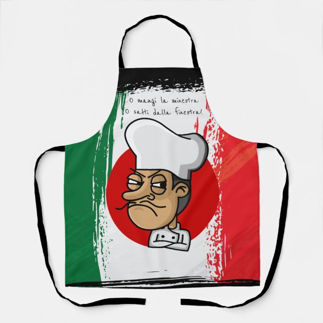 Italienischer Koch Schürze (Vorderseite)