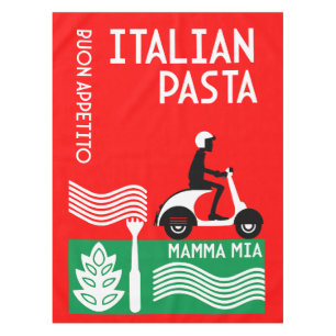 Italienischer Koch Tischdecke