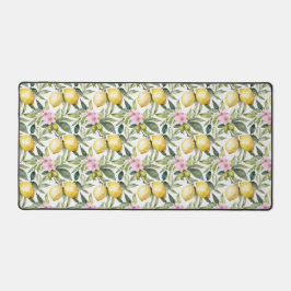Italienischer Lemon Blossom Mittelmeer Wasserfarbe Schreibtischunterlage