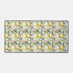 Italienischer Lemon Blossom Mittelmeer Wasserfarbe Schreibtischunterlage