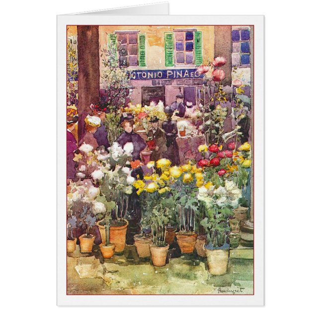 Italienischer Markt für Blume von Maurice Prenderg (Vorne)