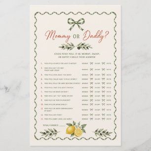 Italienischer Markt-Mommy-oder-Daddy-Baby-Shower-S