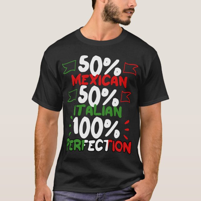 Italienischer mexikanischer Prix Heritage Funny Gi T-Shirt (Vorderseite)