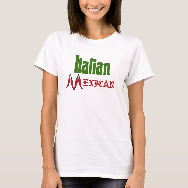 Italienischer mexikanischer T - Shirt (Vorderseite)