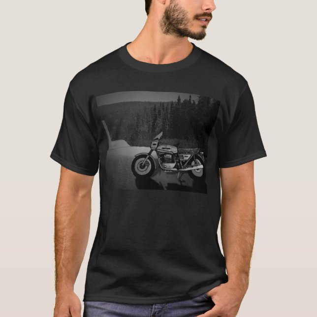 Italienischer Motorrad-Dunkelheits-T - Shirt (Vorderseite)