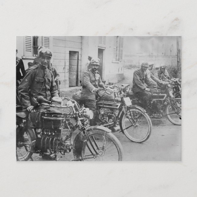 Italienischer Motorradplatz Postkarte (Vorderseite)