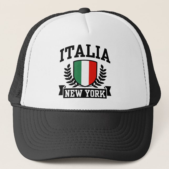 Italienischer New York Hat Truckerkappe (Vorderseite)