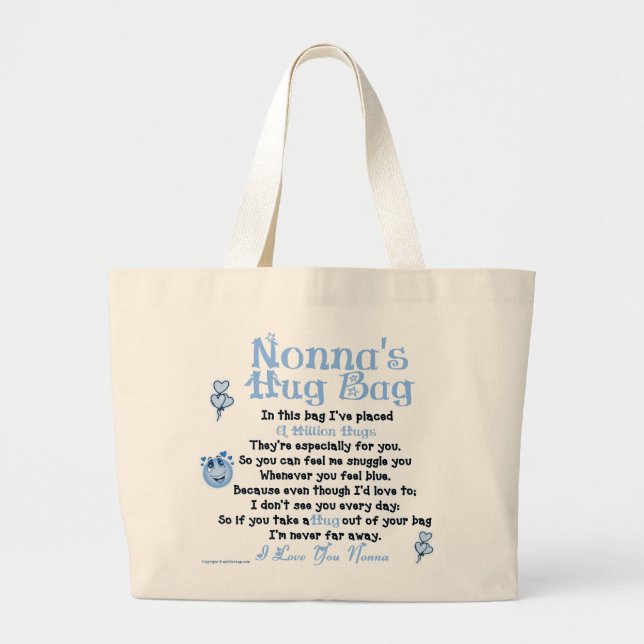 Italienischer - Nonna - Single-Vers Jumbo Stoffbeutel (Vorne)