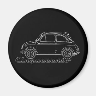Italienischer Oldtimer Fiat Cinquecento 500 cc Blu Magnet