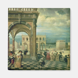Italienischer Palast, 1623 Magnet