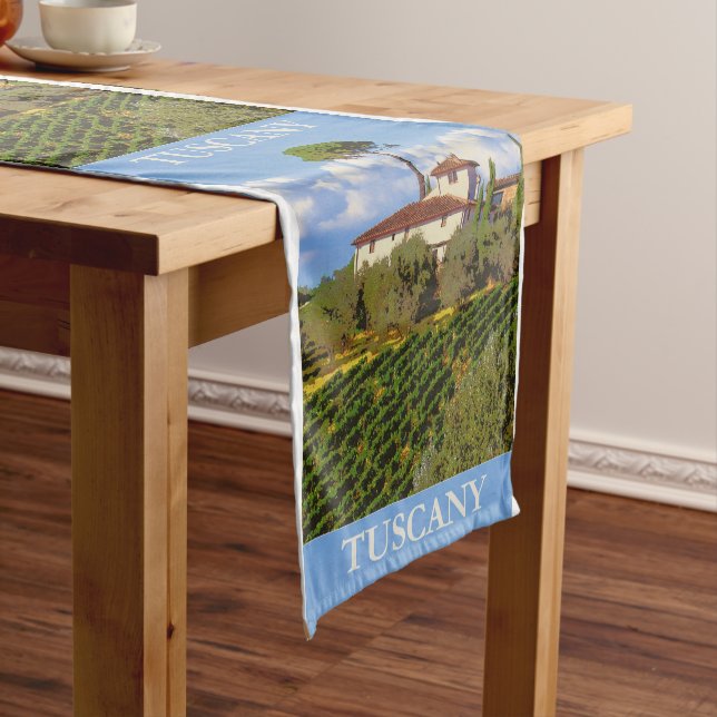 Italienischer Poster-Tischläufer Kurzer Tischläufer (Beispiel)
