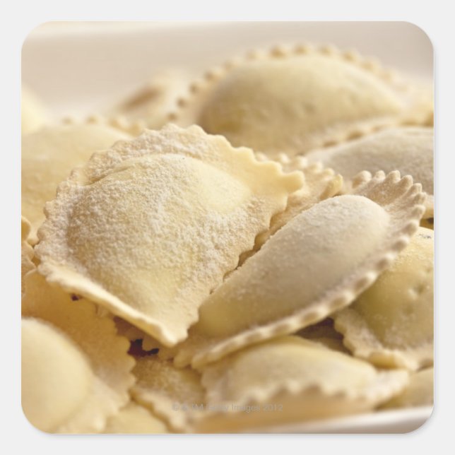 Italienischer Ravii Quadratischer Aufkleber (Vorderseite)