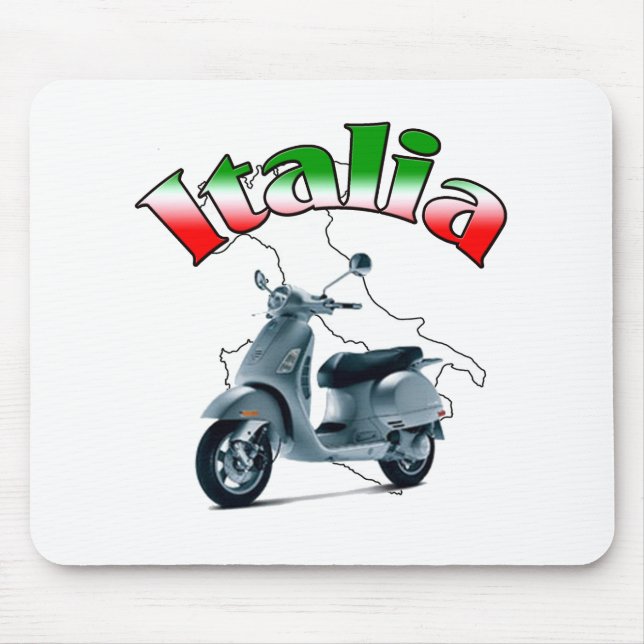 Italienischer Roller Mousepad (Vorne)
