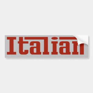 Italienischer Roter und Grauer Aufkleber Autoaufkleber