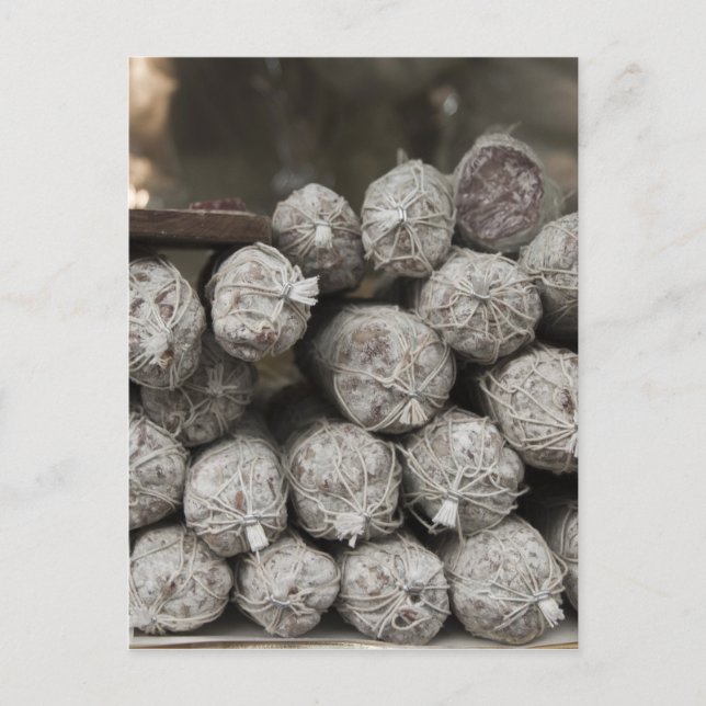 Italienischer Salami Postkarte (Vorderseite)