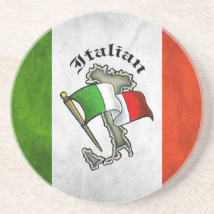 Italienischer Sandstein-Getränk-Untersetzer Untersetzer