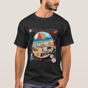 Italienischer Sommer sauberes Mädchen Sardinen Fis T-Shirt