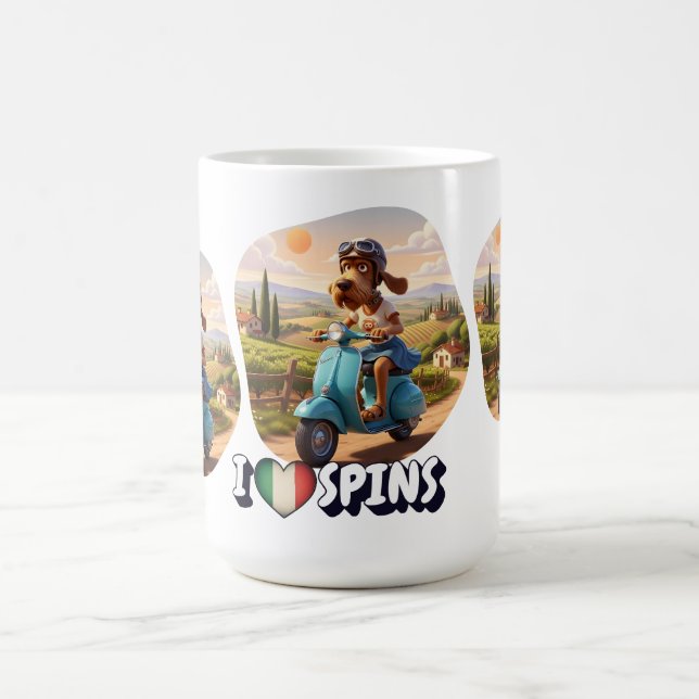 Italienischer Spinone cool Kaffeetasse (Mittel)