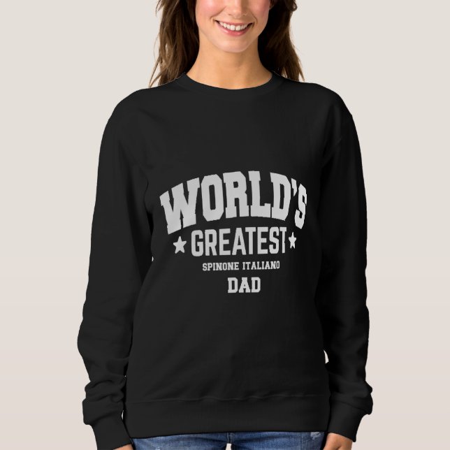 Italienischer Spinone-Männchen Vater Haustier Them Sweatshirt (Vorderseite)