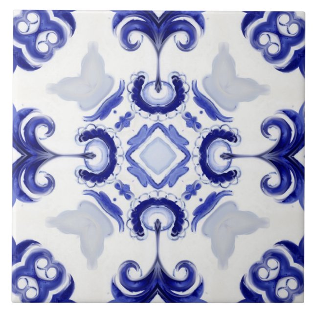 Italienischer Stil, Fliesen, Majolica All-Over Pri Fliese (Vorderseite)