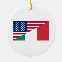 Italienischer Stolz - USA - Italien - Flaggenverzi