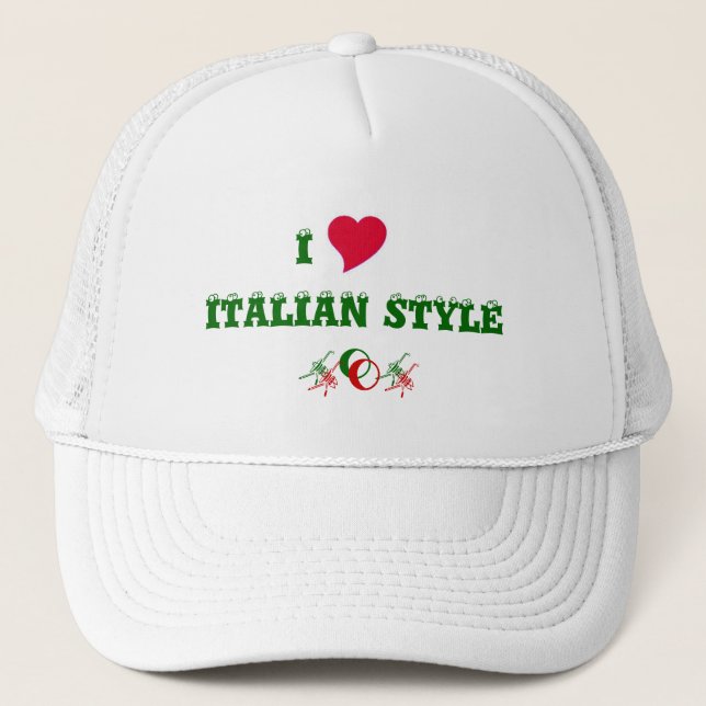 ITALIENISCHER STYLE Hat Truckerkappe (Vorderseite)