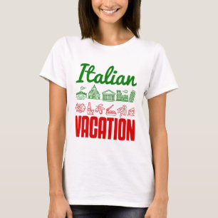 Italienischer Urlaub Italien Reisen Souvenir T-Shirt