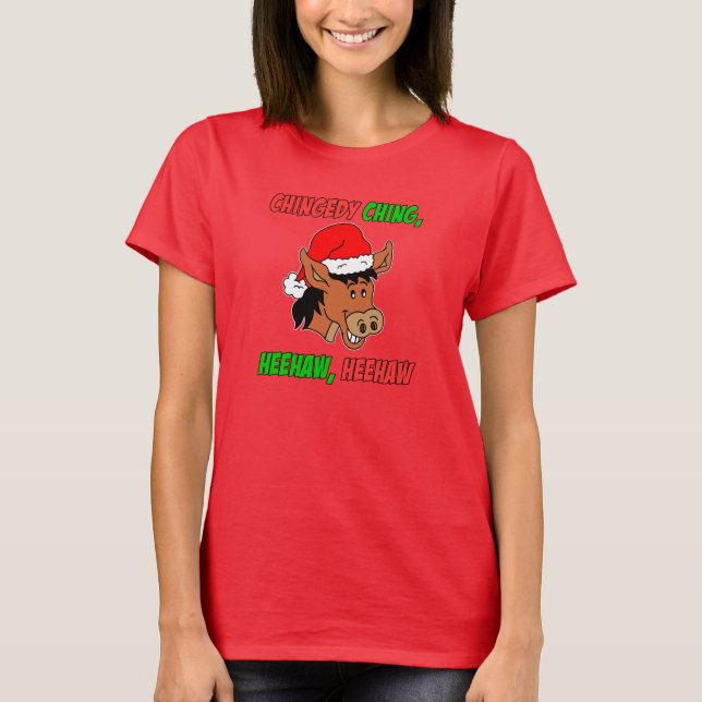Italienischer Weihnachtsesel T-Shirt (Vorderseite)