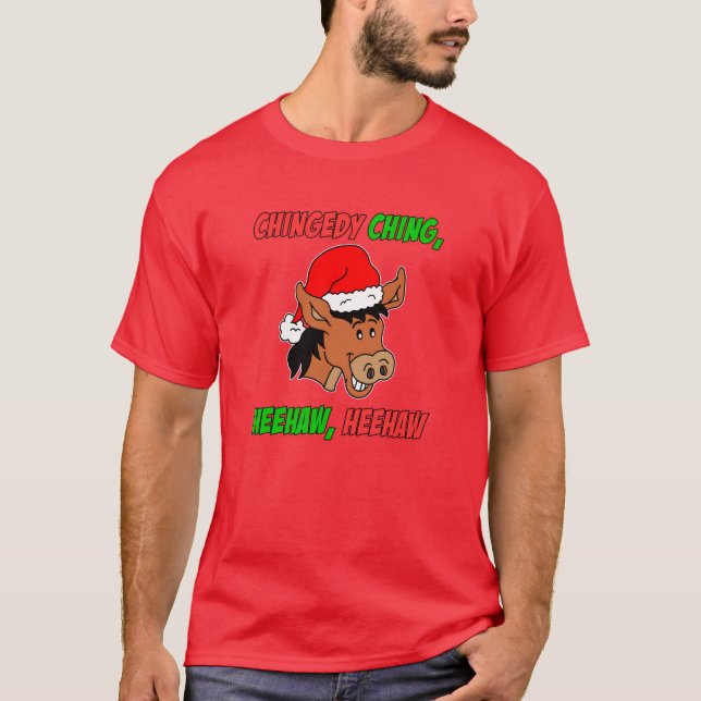 Italienischer Weihnachtsesel T-Shirt (Vorderseite)