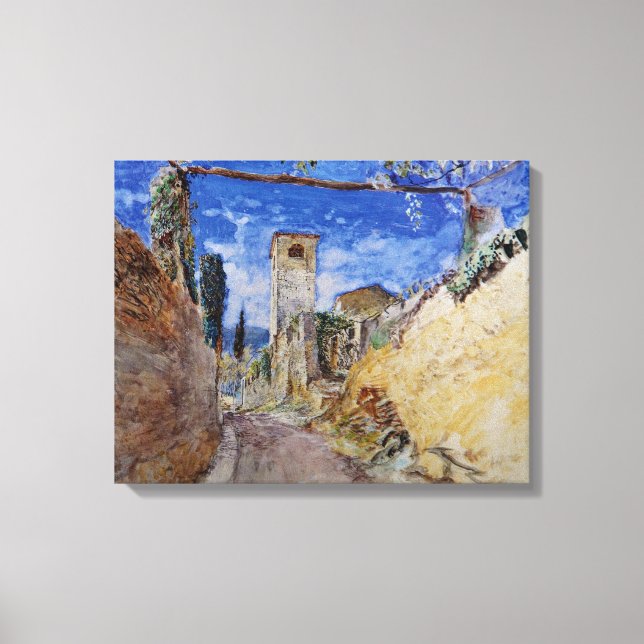 Italienischer Weinkeller Leinwanddruck (Vorderseite)