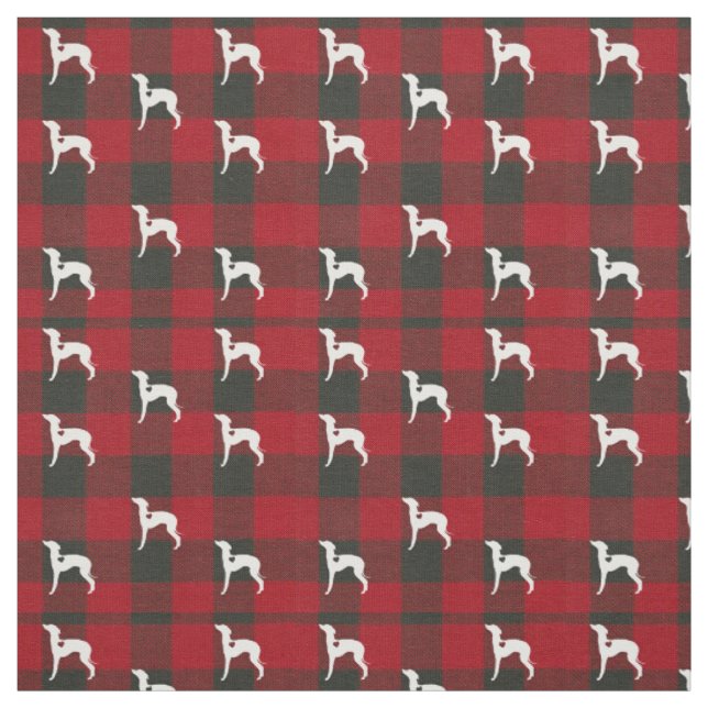 Italienischer Windhund-Büffel-Karo Joann Gewebe Stoff (Muster)