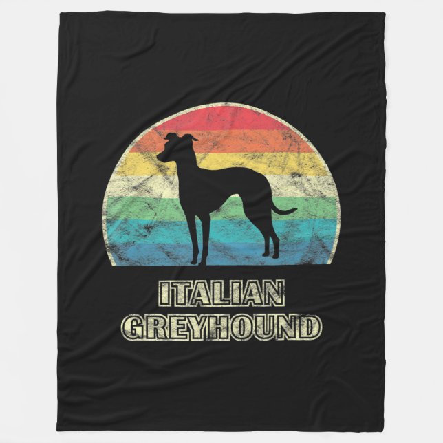 Italienischer Windhund Fleecedecke (Vorderseite)