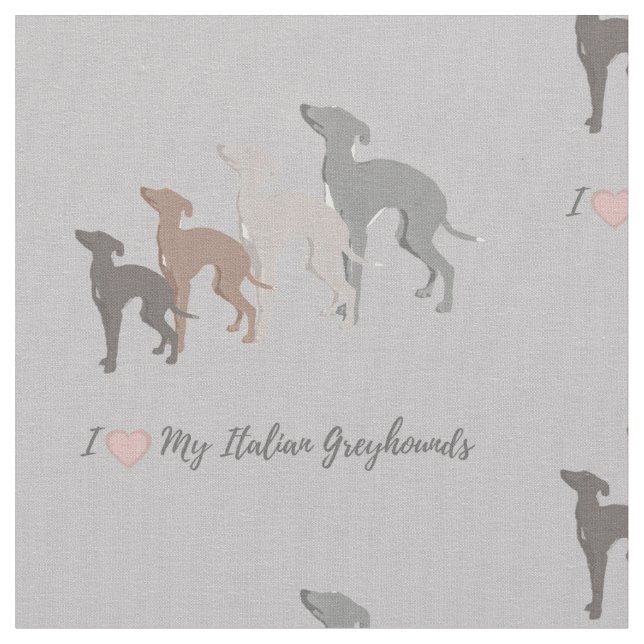 Italienischer Windhund-Gewebe. Iggy Joann Stoff (Nahaufnahme)