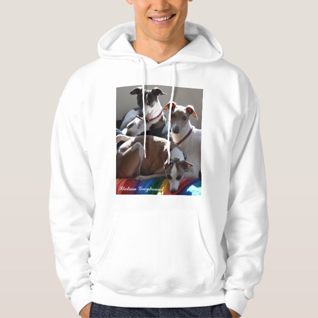 Italienischer Windhund Hoodie (Vorderseite)