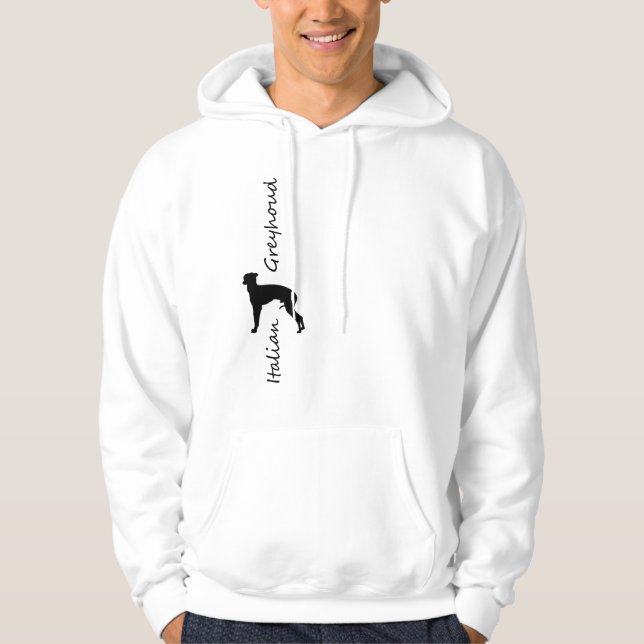 Italienischer Windhund Hoodie (Vorderseite)
