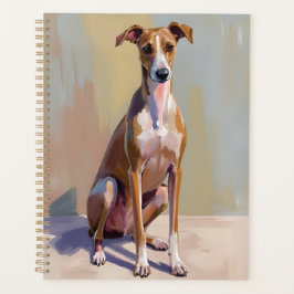Italienischer Windhund-Hunde-Malerei Planer