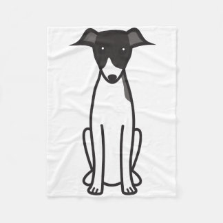 Italienischer Windhund-HundeCartoon Fleecedecke