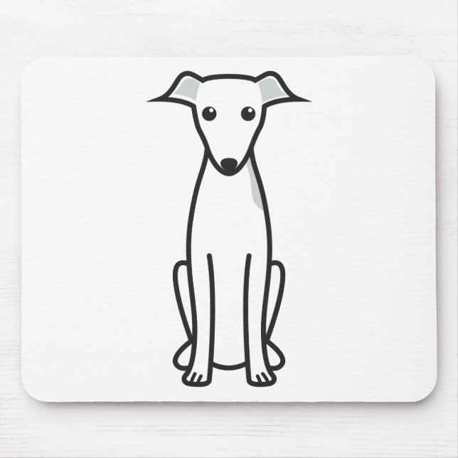 Italienischer Windhund-HundeCartoon Mousepad (Vorne)