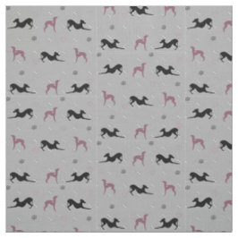 Italienischer Windhund-Hundegewebe mit rosa Iggys Stoff