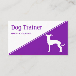 Italienischer Windhund-Hundetrainer in beliebiger Visitenkarte