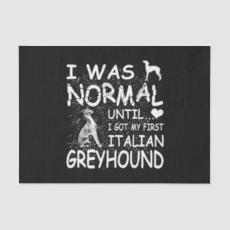 Italienischer Windhund i war normal bis schmutzig  Seidenpapier