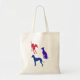 Italienischer Windhund in Red White Blue Tragetasche