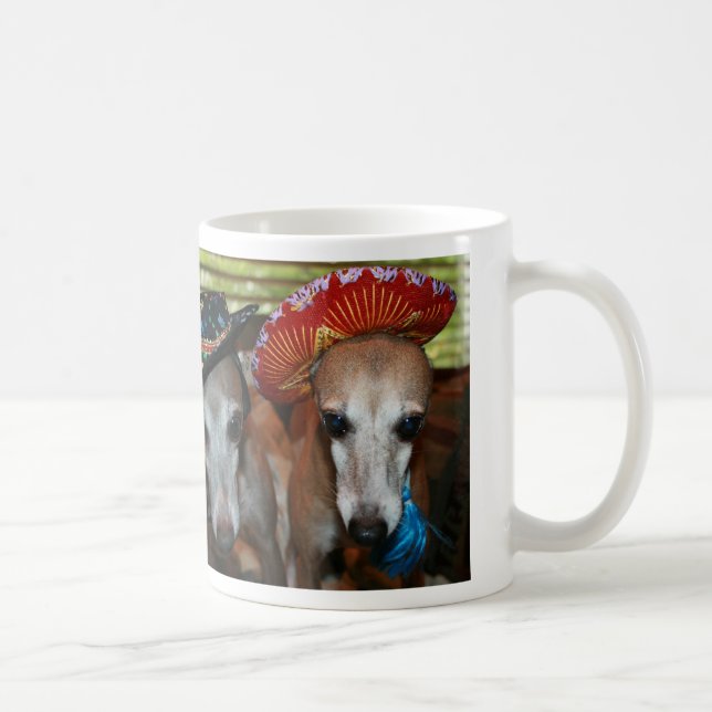 Italienischer Windhund-Kaffee-Tasse Kaffeetasse (Rechts)