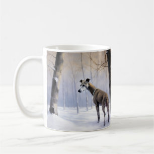 Italienischer Windhund Lass es schneien Weihnachte Kaffeetasse