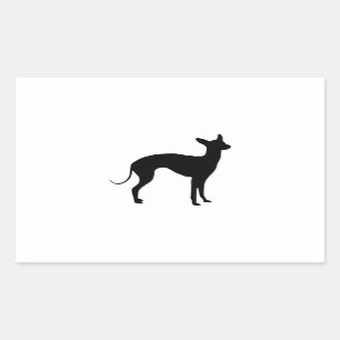 Italienischer Windhund Rechteckiger Aufkleber