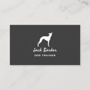 Italienischer Windhund-Silhouette Visitenkarte