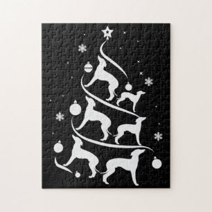 Italienischer Windhund-Weihnachtsbaumliebhaber
