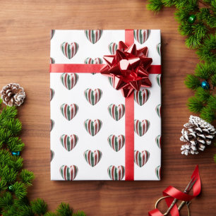 Italienisches 3D-Herzen-Ornament-Geschenkpapier Geschenkpapier